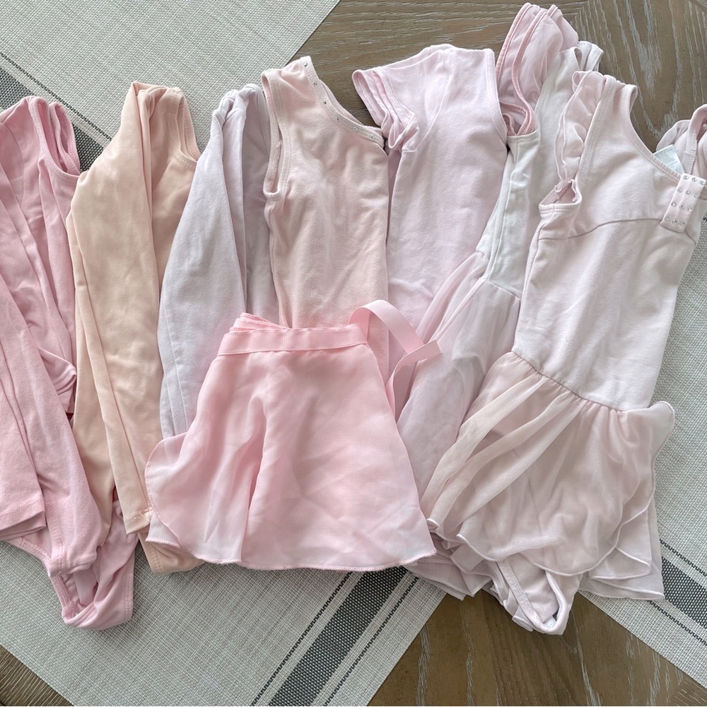 Multiple Dance leotards, Light Pink.